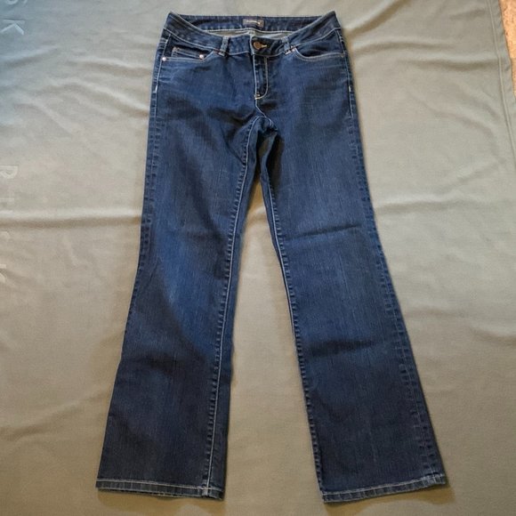 Denver Hayes Womens Blue Denim Jeans 6x32 Bootcut - Picture 1 of 6
